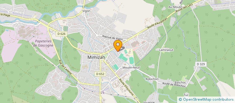 localisation de l'entreprise DHC J&O  MIMIZAN