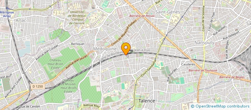 localisation de l'entreprise DHD GENERAL  TALENCE