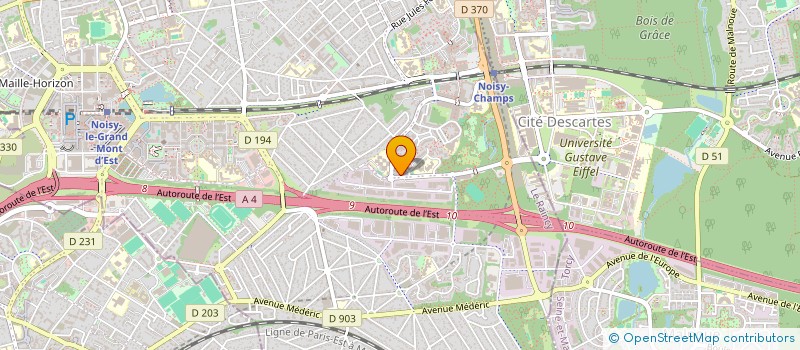 localisation de l'entreprise DHD GROUP  NOISY-LE-GRAND