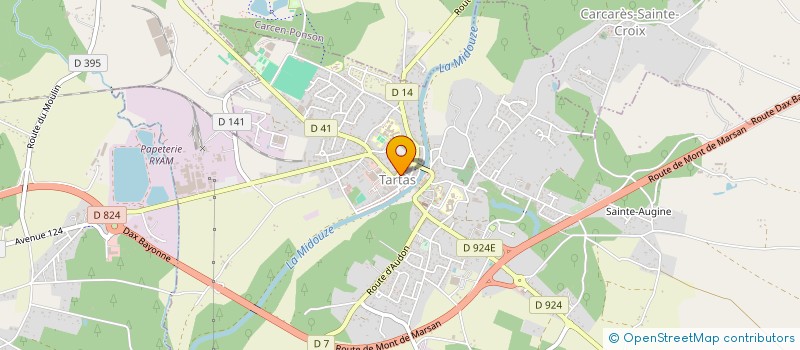 localisation de l'entreprise DHD PATRIMOINE à TARTAS
