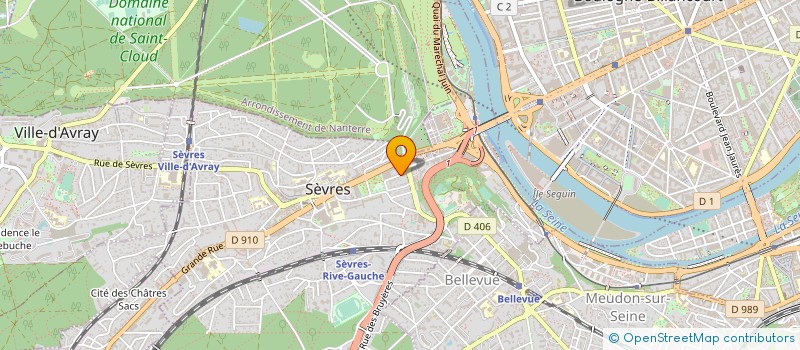localisation de l'entreprise DHEDIN L'OREE DU BOIS à SEVRES