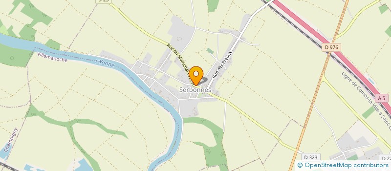 localisation de l'entreprise DHENNIN SAS à SERBONNES