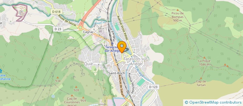 localisation de l'entreprise DHERS FRERES à TARASCON-SUR-ARIEGE