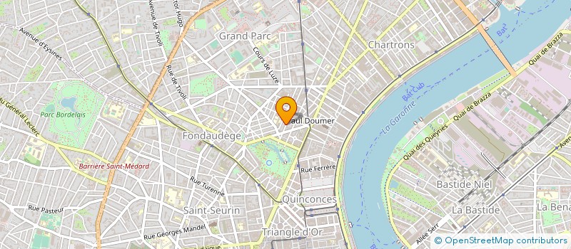 localisation de l'entreprise DHF à BORDEAUX