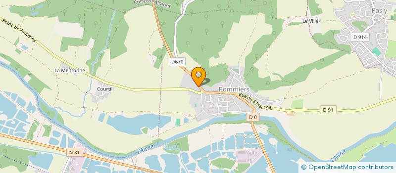 localisation de l'entreprise DHG  POMMIERS