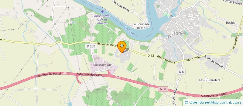 localisation de l'entreprise DHG  LAGRAVE