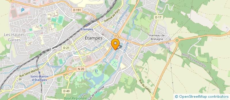 localisation de l'entreprise DHGB  ETAMPES