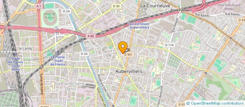 localisation de l'entreprise DHIAF TECH à AUBERVILLIERS