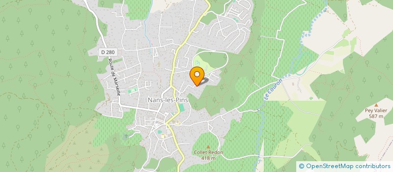 localisation de l'entreprise DHIERS INDIVISION  NANS-LES-PINS