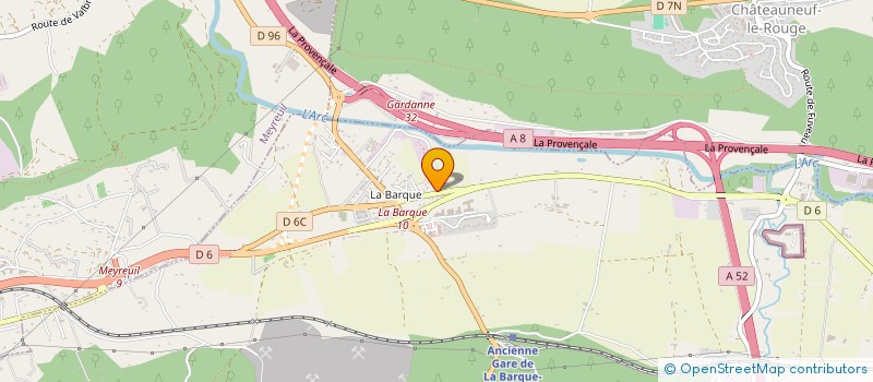 localisation de l'entreprise DHILTAM  FUVEAU