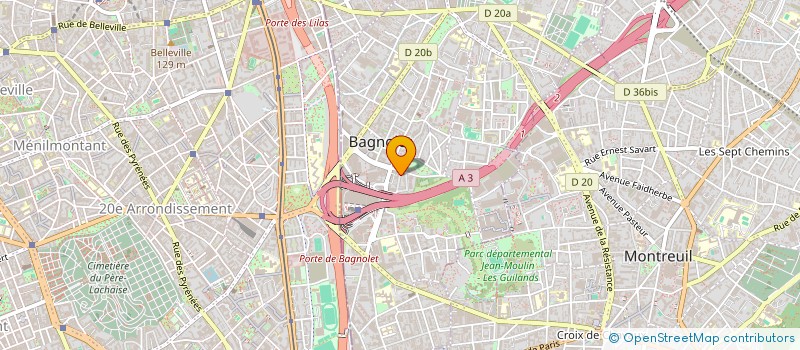 localisation de l'entreprise DHIYA à BAGNOLET