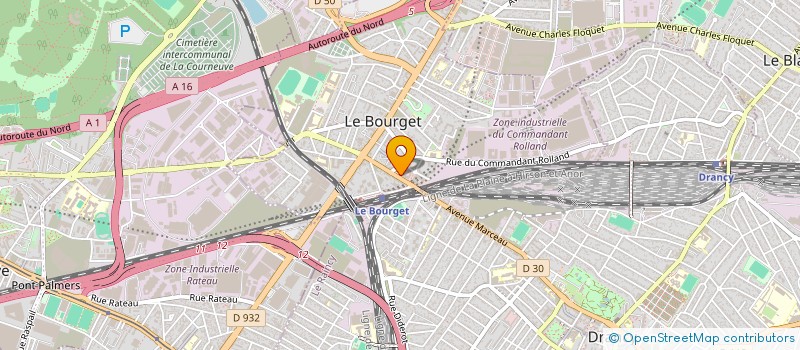 localisation de l'entreprise DHL AVIATION (FRANCE) SAS à LE BOURGET