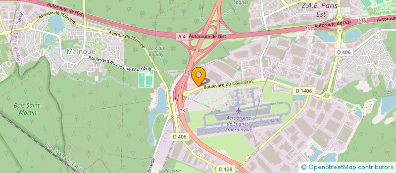 localisation de l'entreprise DHL FREIGHT FRANCE SAS à LOGNES