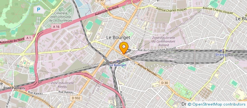 localisation de l'entreprise DHL INTERNATIONAL EXPRESS (FRANCE)  LE BOURGET