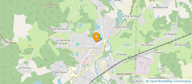 localisation de l'entreprise DHLM DU BERRY  AMBAZAC