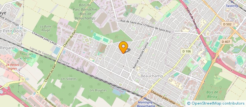 localisation de l'entreprise DHM CONCEPT  BEAUCHAMP