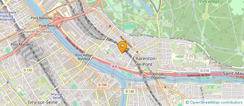 localisation de l'entreprise DHM CONSULTING à CHARENTON-LE-PONT