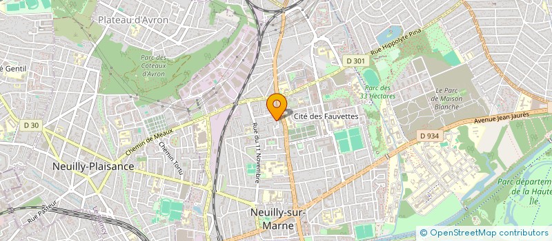 localisation de l'entreprise DHM FORMATION  NEUILLY-SUR-MARNE
