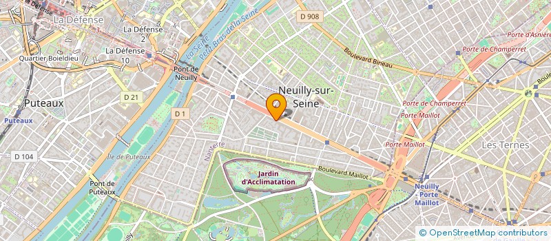 localisation de l'entreprise DHM IT à NEUILLY-SUR-SEINE
