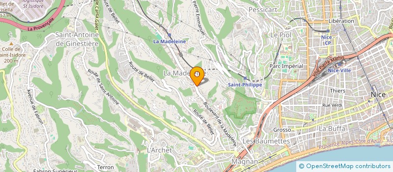 localisation de l'entreprise DHM MECANIQUE  NICE