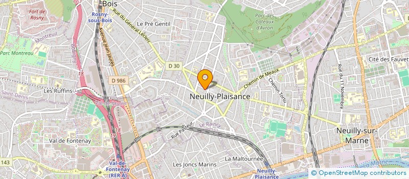 localisation de l'entreprise DHM SYSTEMES à NEUILLY-PLAISANCE