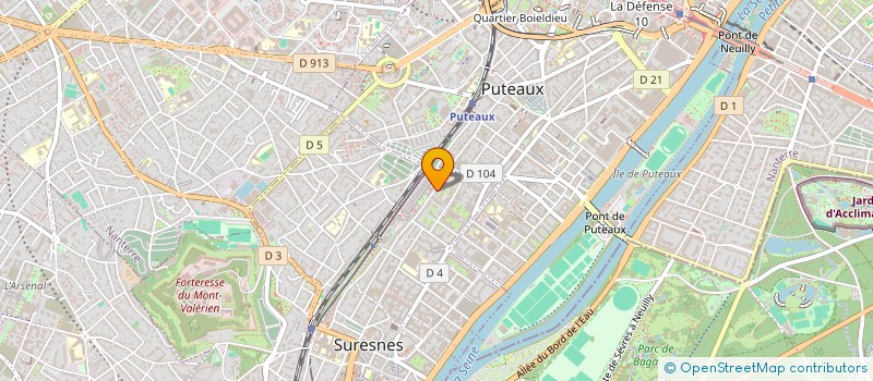 localisation de l'entreprise DHMC EDISON à SURESNES