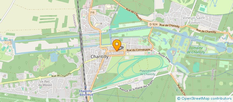localisation de l'entreprise DHOMBRES & DE LUMIERES à CHANTILLY