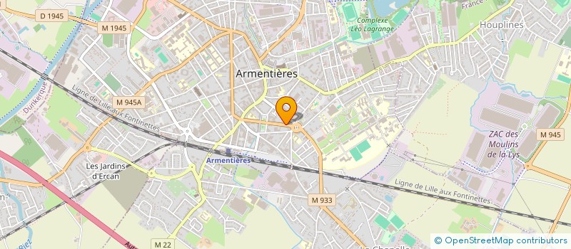 localisation de l'entreprise DHONDT ET REUBRECHT à ARMENTIERES