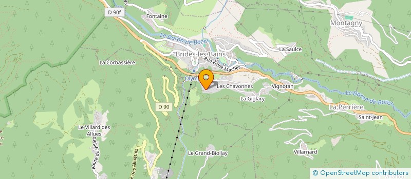 localisation de l'entreprise DHONT SERVICES à COURCHEVEL