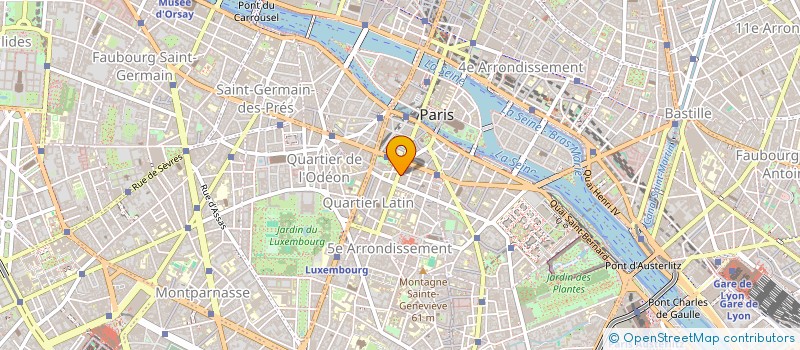 localisation de l'entreprise DHP CHARPENTE à PARIS