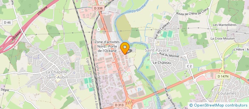 localisation de l'entreprise DHP TUNING  LA CHAPELLE-SAINT-AUBIN