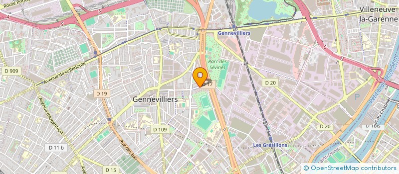 localisation de l'entreprise DHR AUTORIF à GENNEVILLIERS