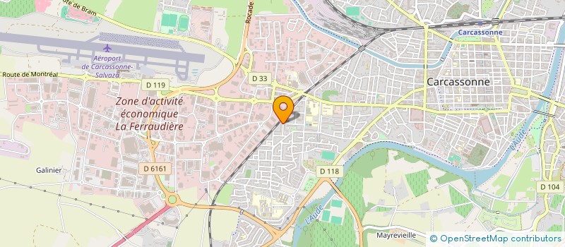 localisation de l'entreprise DHR VITICOLE  CARCASSONNE