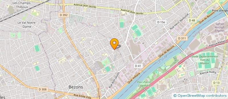 localisation de l'entreprise DHS  BEZONS