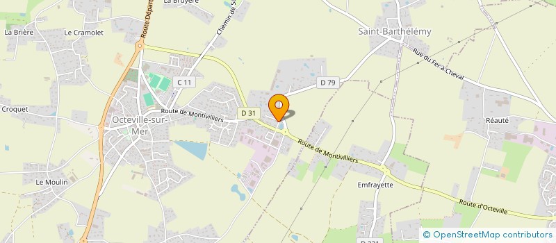 localisation de l'entreprise DHS INVEST LH  OCTEVILLE-SUR-MER