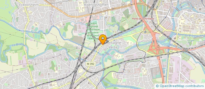 localisation de l'entreprise DHS STRAS à STRASBOURG