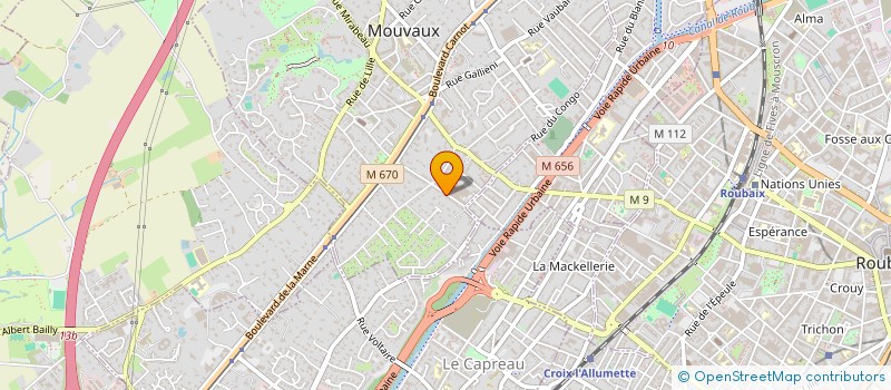 localisation de l'entreprise DHT  MOUVAUX