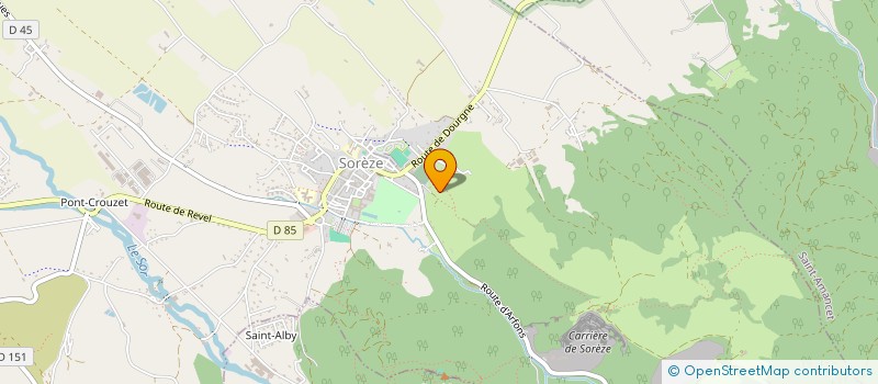 localisation de l'entreprise DHT AUDIO à SOREZE