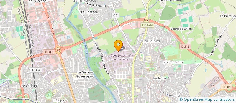 localisation de l'entreprise DHTP  COULAINES