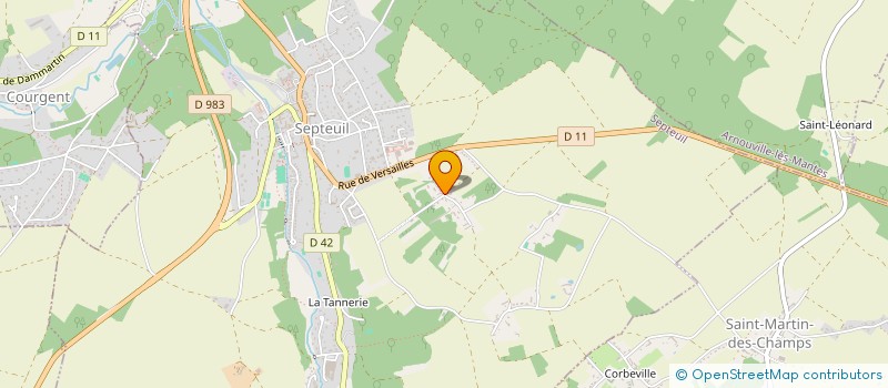 localisation de l'entreprise DHTRAD  SEPTEUIL