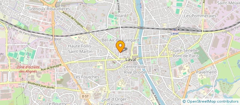 localisation de l'entreprise DHYANE à LAVAL