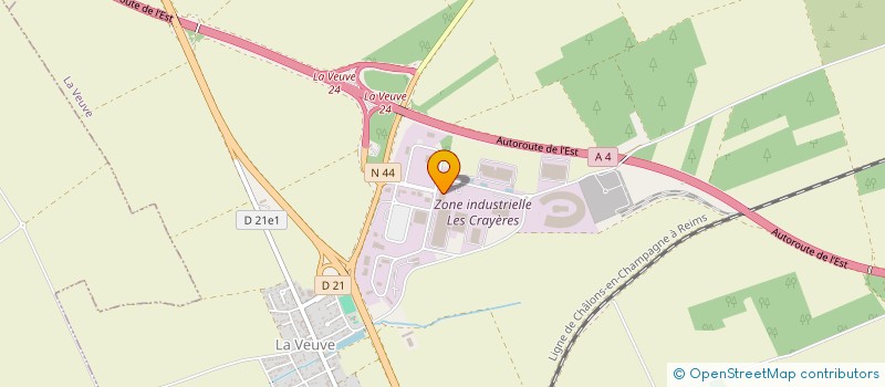 localisation de l'entreprise DHYGIETAL à LA VEUVE