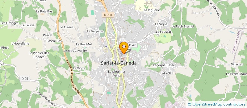 localisation de l'entreprise DHYLL à SARLAT-LA-CANEDA