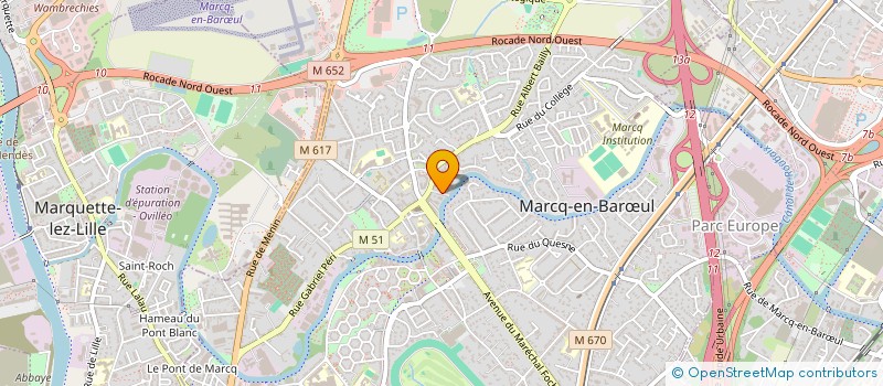 localisation de l'entreprise DI BELLA à MARCQ-EN-BARŒUL