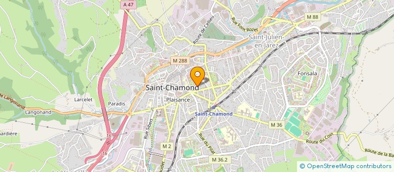 localisation de l'entreprise DI BELLAGIO  SAINT-CHAMOND