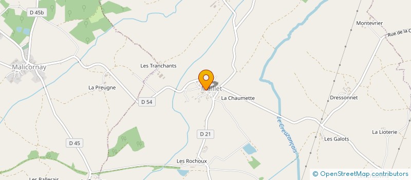 localisation de l'entreprise DI CARLO à MAILLET