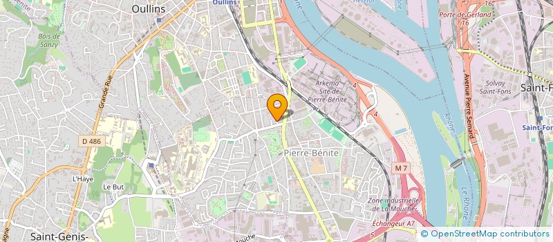 localisation de l'entreprise DI FOLCO DOMINIQUE ET GILBERT  OULLINS-PIERRE-BENITE