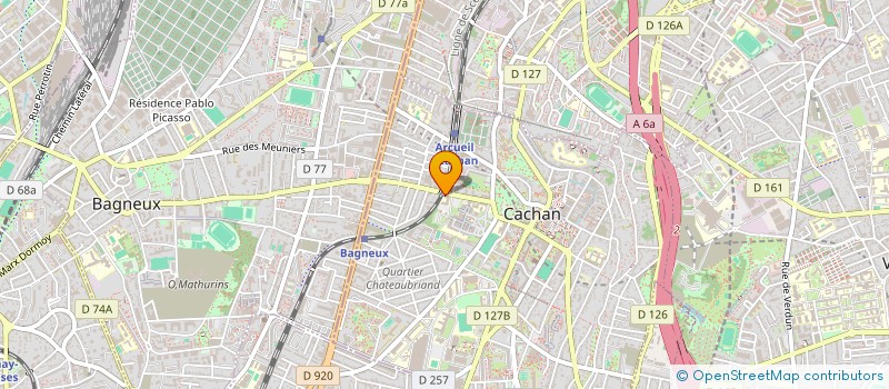 localisation de l'entreprise DI GIUSTO ET BOUC  CACHAN