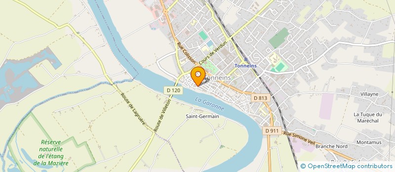 localisation de l'entreprise DI.IN.YA.VA  TONNEINS