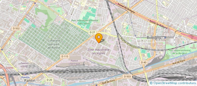 localisation de l'entreprise DI LORENTI  BOBIGNY